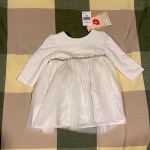 Baby Girl White Formal Dress Size 9 months NWT